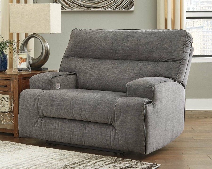 Living Room Ashley Furniture | Coombs Oversized Power Recliner