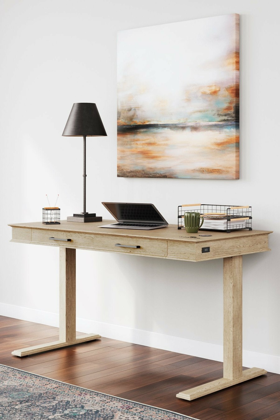 Home Office Ashley Furniture | Elmferd 53" Adjustable Height Desk