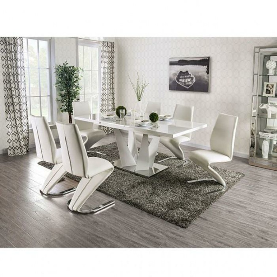 Dining Room FOA East | Zain 7 Pc. Dining Table Set