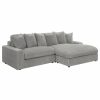 Living Room Coaster Z2 Premium | Blaine Sectional Sofa In Fog Velvet