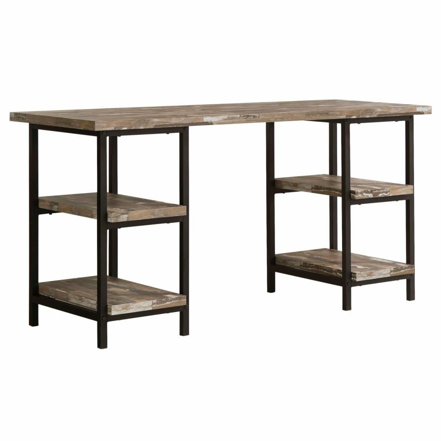 Home Office Coaster Z2 Premium | Skelton Industrial Salvaged Cabin Writing Desk