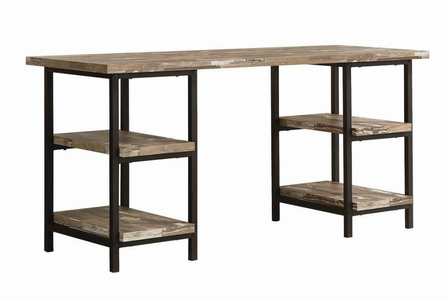 Home Office Coaster Z2 Premium | Skelton Industrial Salvaged Cabin Writing Desk