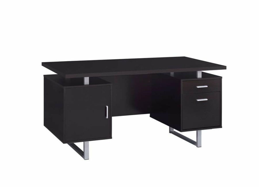 Home Office Coaster Z2 Premium | Glavan Contemporary Cappuccino Office Desk