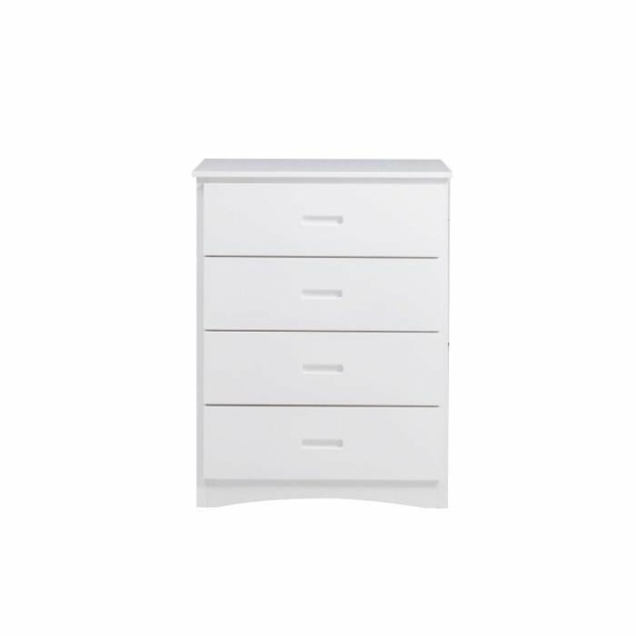 Bedroom Homelegance (Homerica East) | Homelegance Galen 4 Drawer Chest In White B2053W-9