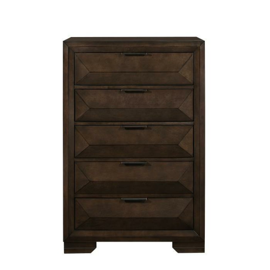 Bedroom Homelegance (Homerica East) | Homelegance Chesky Chest In Warm Espresso 1753-9