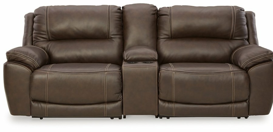 Living Room Ashley Furniture | Dunleith 3-Piece Power Reclining Loveseat With Console