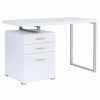 Home Office Coaster Z2 Premium | G800325 Contemporary White Writing Desk