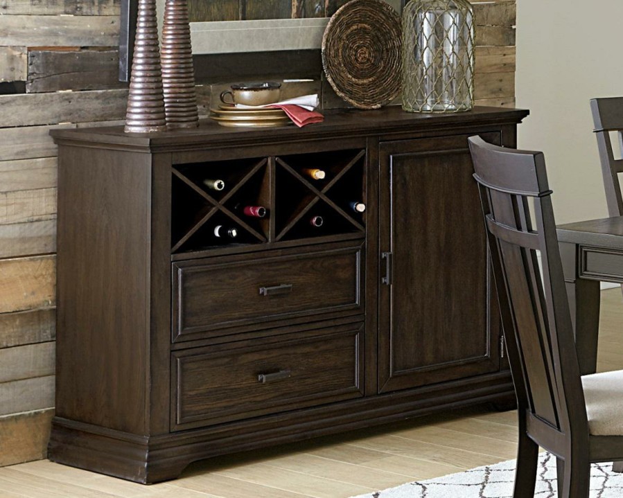 Dining Room Homelegance (Homerica East) | Homelegance Makah Server In Dark Brown 5496-40