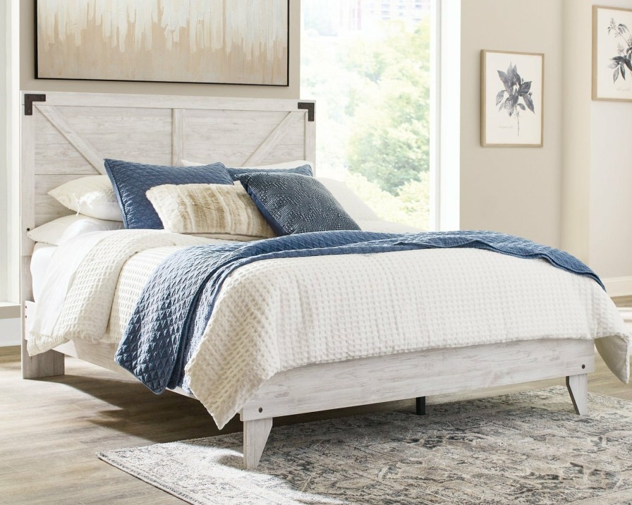 Bedroom Ashley Furniture | Shawburn Crossbuck Panel Bed