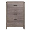 Bedroom Homelegance (Homerica East) | Homelegance Woodrow 5 Drawer Chest In Gray 2042-9