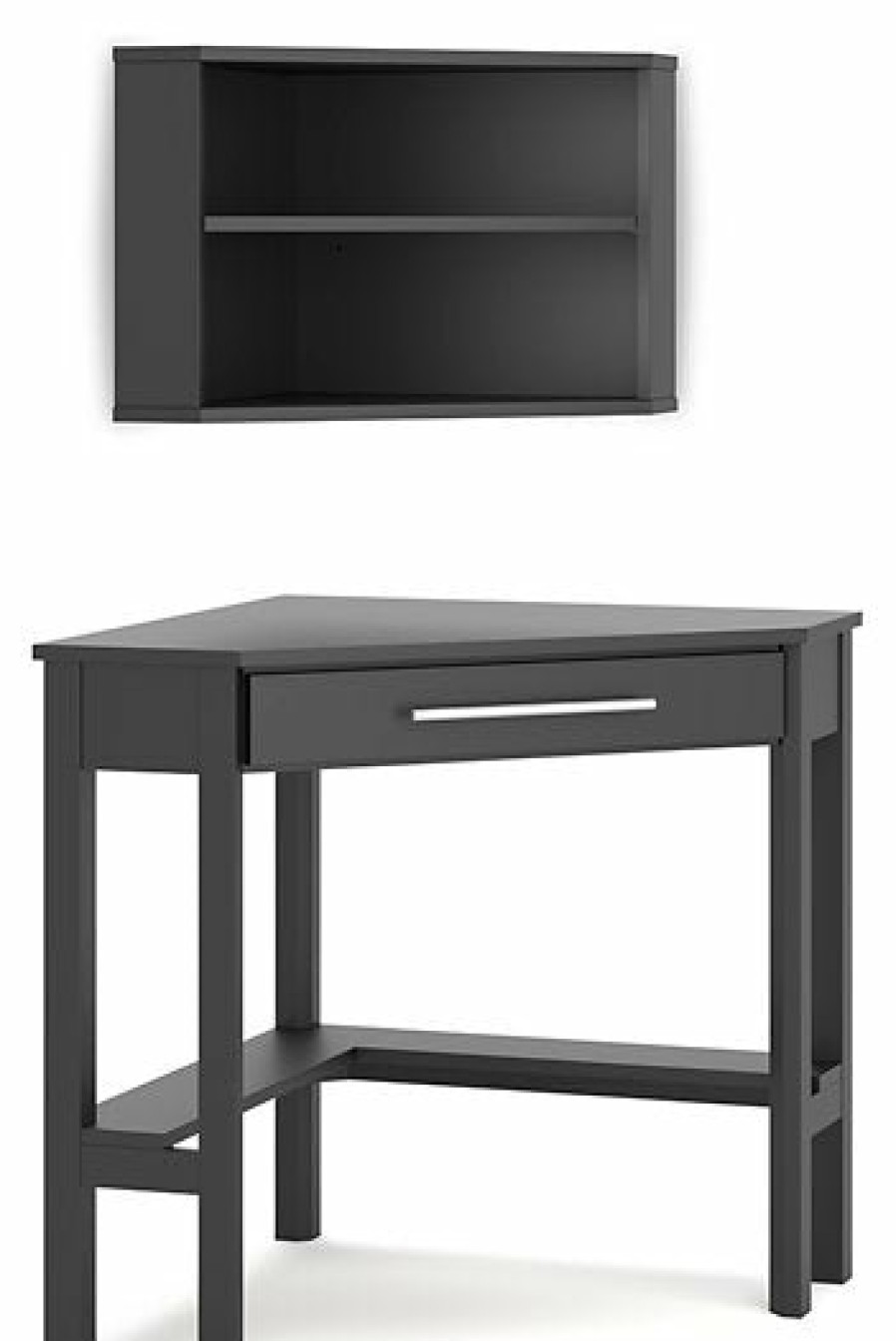 Home Office Ashley Furniture | Otaska Home Office Corner Desk With Bookcase