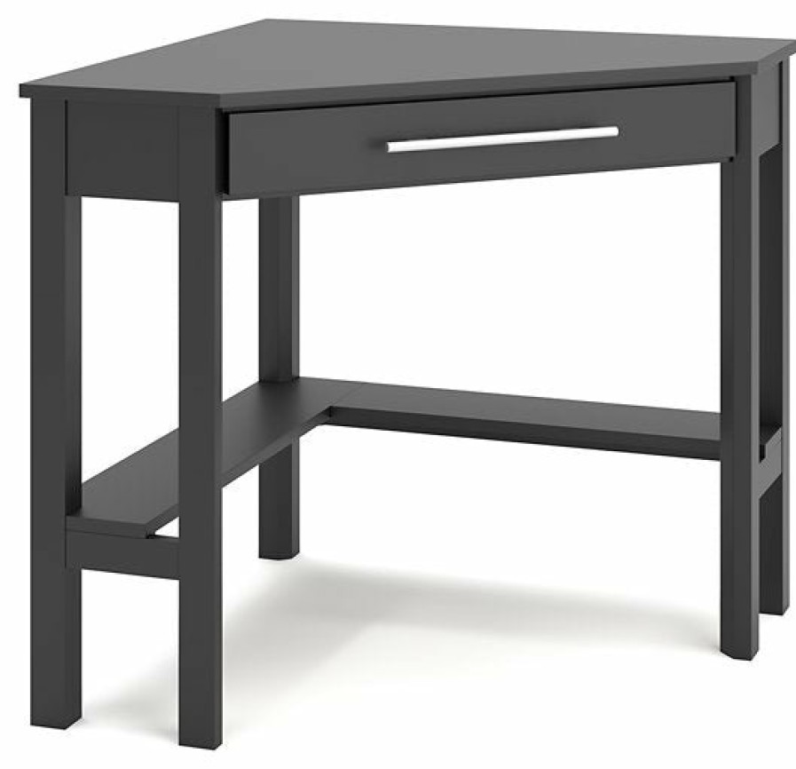 Home Office Ashley Furniture | Otaska Home Office Corner Desk With Bookcase