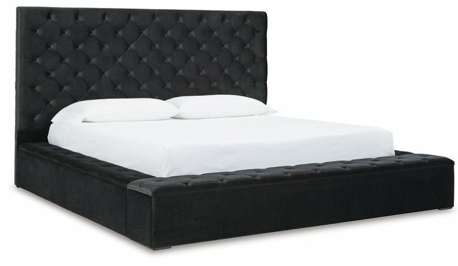 Bedroom Ashley Furniture | Lindenfield Upholstered Storage Bed