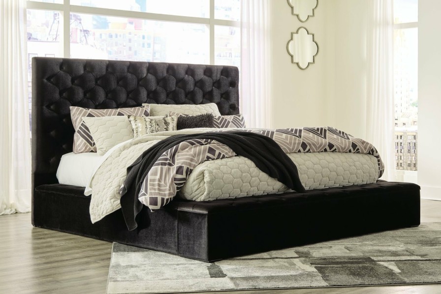 Bedroom Ashley Furniture | Lindenfield Upholstered Storage Bed