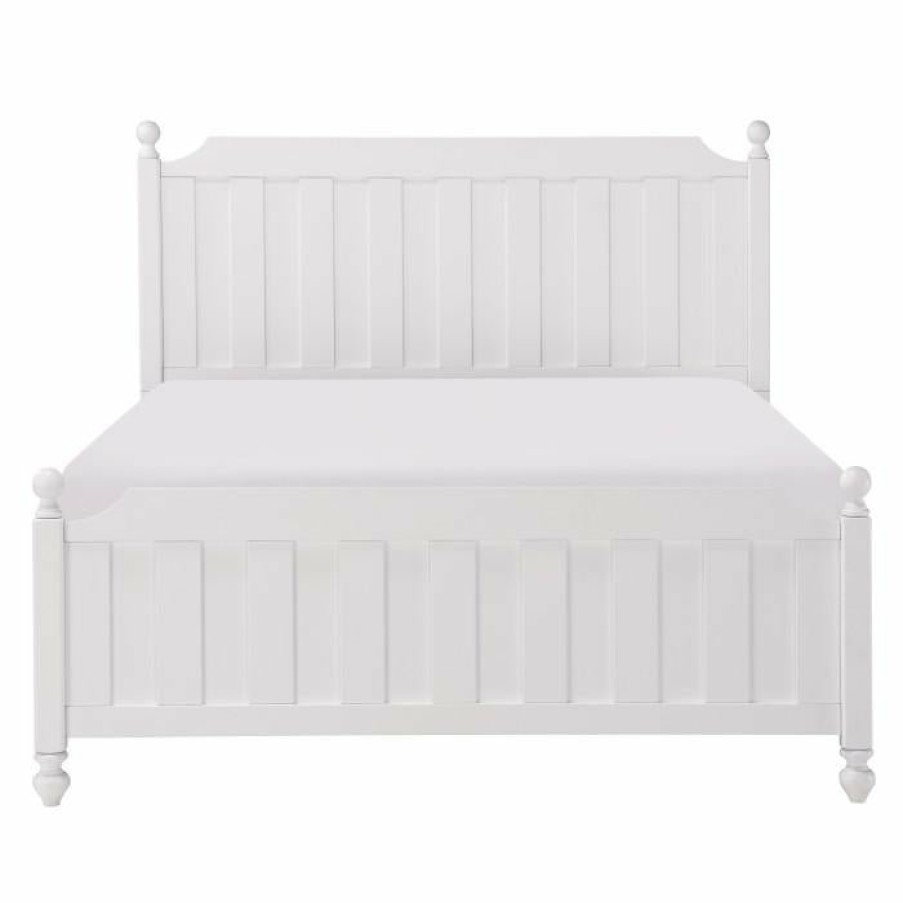 Bedroom Homelegance (Homerica East) | Homelegance Wellsummer Full Panel Bed In White 1803Wf-1*