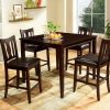 Dining Room FOA East | West Creek Ii Espresso 5 Pc. Counter Ht. Table Set