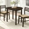 Dining Room Coaster Z2 Premium | G130005 Casual Cappuccino Three Piece Dining Set