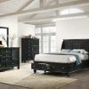 Bedroom Coaster Z2 Premium | Sandy Beach Black King Five Piece Bedroom Set