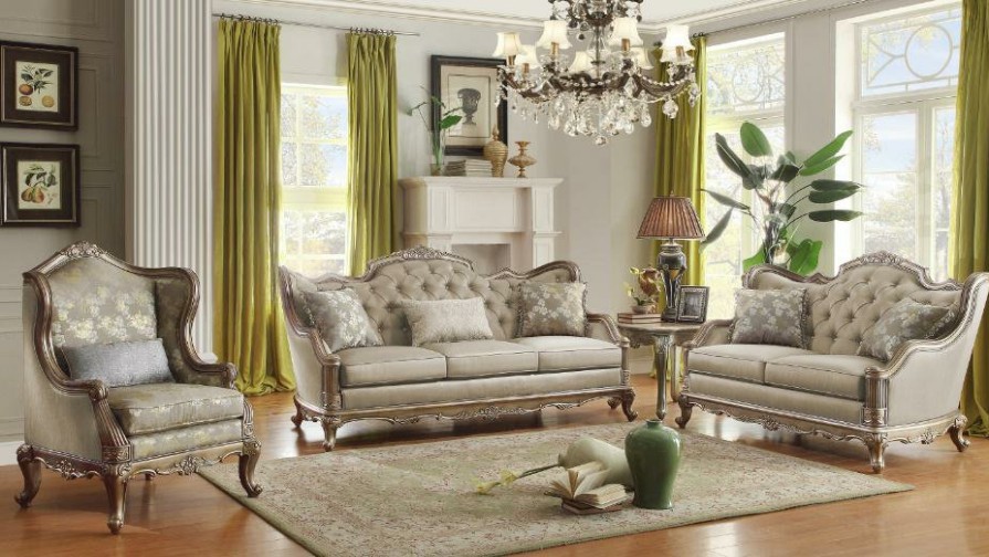 Living Room Homelegance (Homerica East) | Homelegance Furniture Florentina Loveseat In Taupe 8412-2