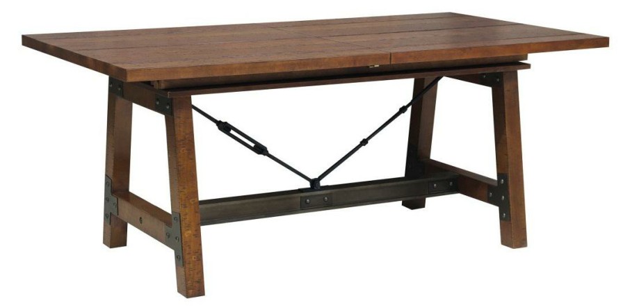 Dining Room Homelegance (Homerica East) | Homelegance Holverson Dining Table In Rustic Brown 1715-94