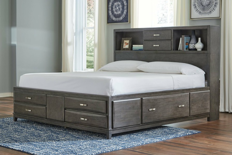 Bedroom Ashley Furniture | Caitbrook Storage Bed With 8 Drawers