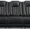 Living Room Ashley Furniture | Center Point Reclining Sofa With Drop Down Table