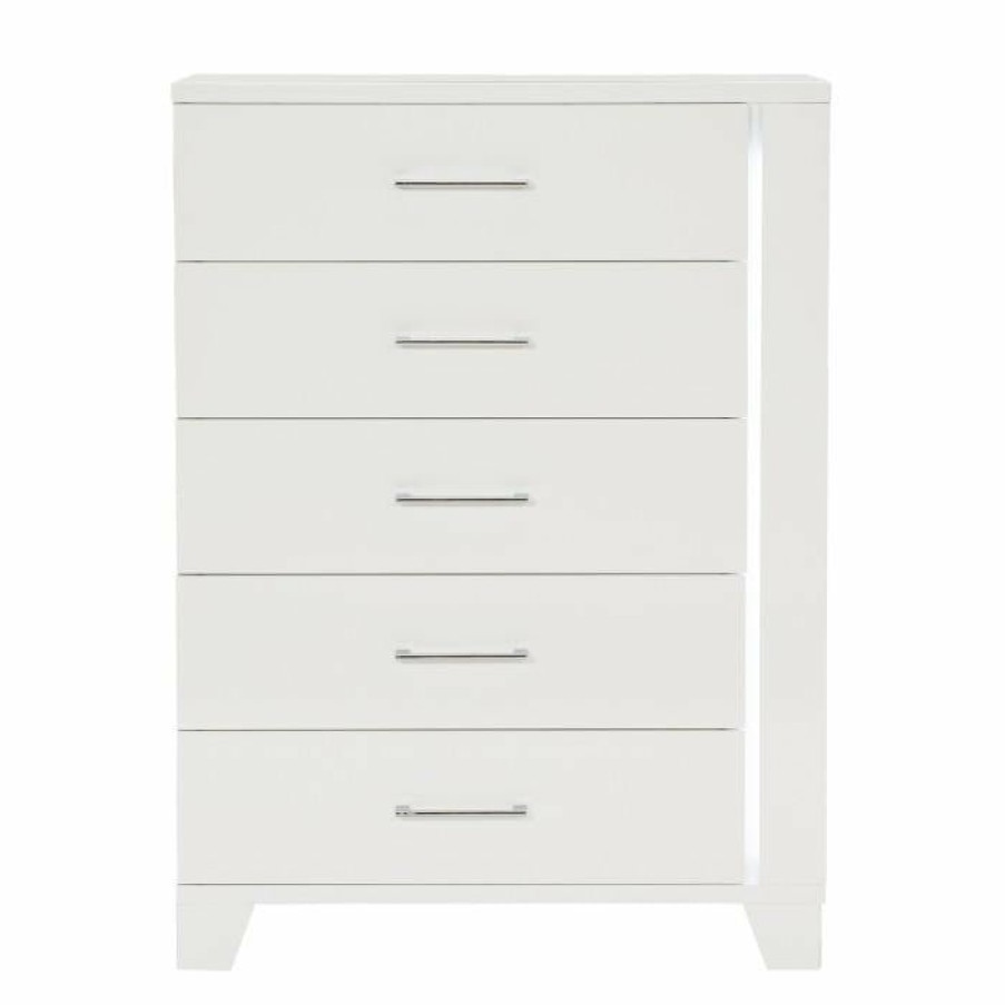 Bedroom Homelegance (Homerica East) | Homelegance Kerren Chest In White 1678W-9