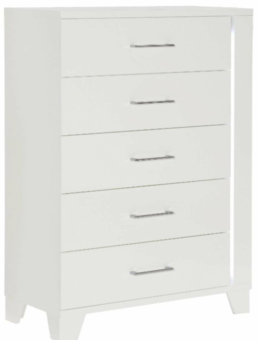 Bedroom Homelegance (Homerica East) | Homelegance Kerren Chest In White 1678W-9