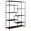 Home Office Coaster Z2 Premium | Modern Black Metal Bookcase