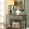 Dining Room ACME East | Lazarus Weathered Oak & Antique Silver Server