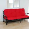 Mattress ACME East | Nabila Red & Black Full Futon Mattress, 6"H