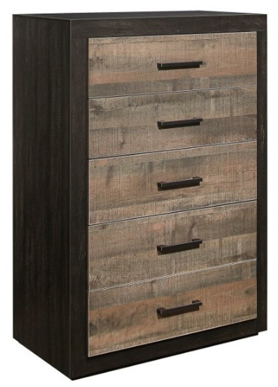 Bedroom Homelegance (Homerica East) | Homelegance Miter Chest In Rustin Mahogany & Dark Ebony 1762-9