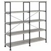 Home Office Coaster Z2 Premium | Guthrie Industrial Grey Driftwood Bookcase