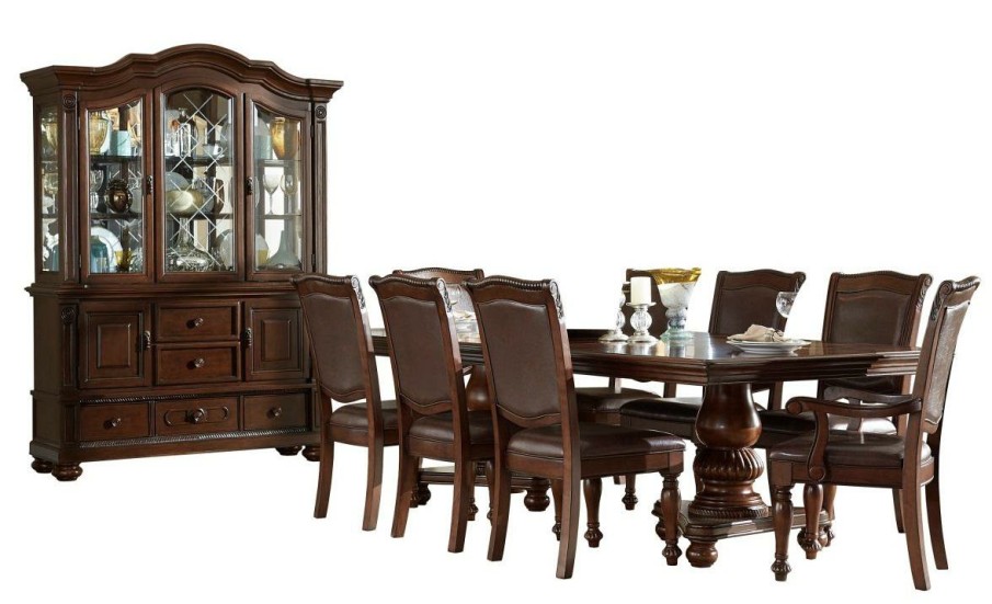 Dining Room Homelegance (Homerica East) | Homelegance Lordsburg Buffet And Hutch In Brown Cherry 5473-50*