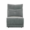 Living Room Homelegance (Homerica East) | Homelegance Furniture Tesoro Armless Chair In Dark Gray 9509Dg-Ac