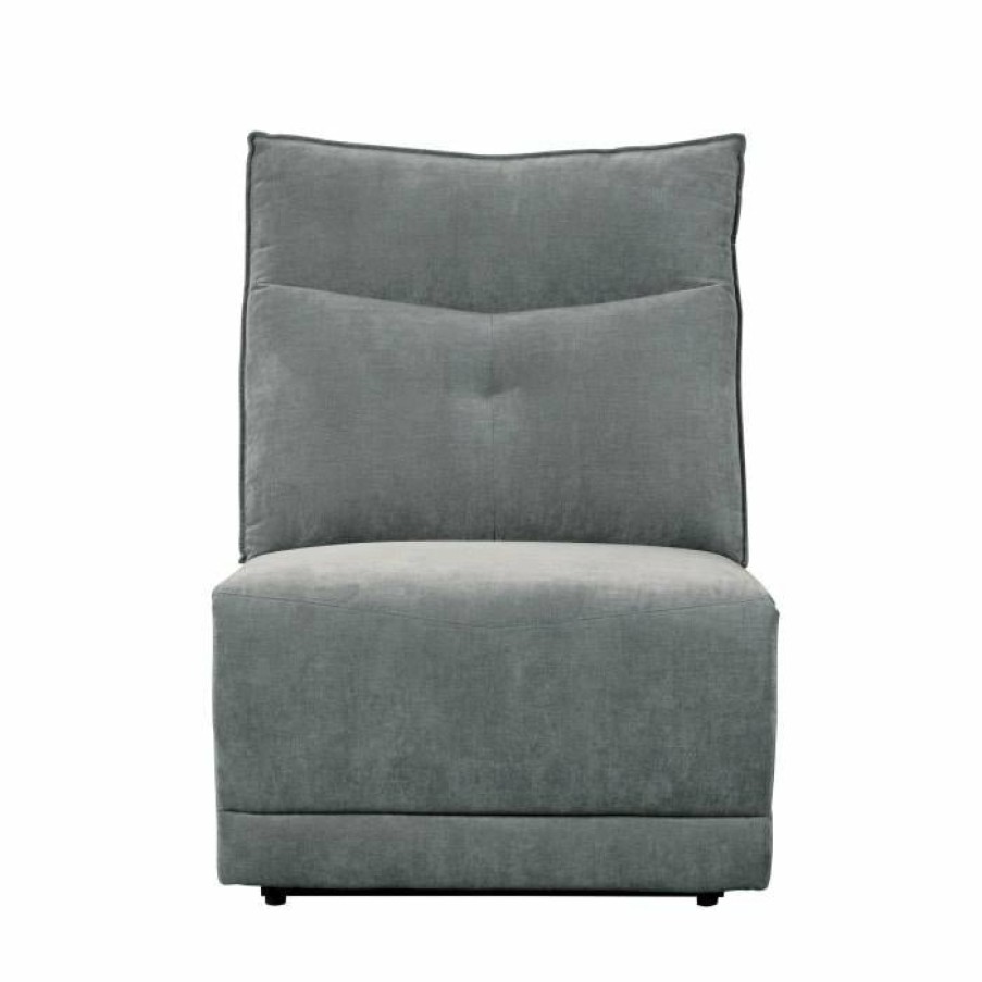 Living Room Homelegance (Homerica East) | Homelegance Furniture Tesoro Armless Chair In Dark Gray 9509Dg-Ac