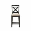 Living Room Homelegance (Homerica East) | Homelegance Baywater Counter Height Chair In Black (Set Of 2)