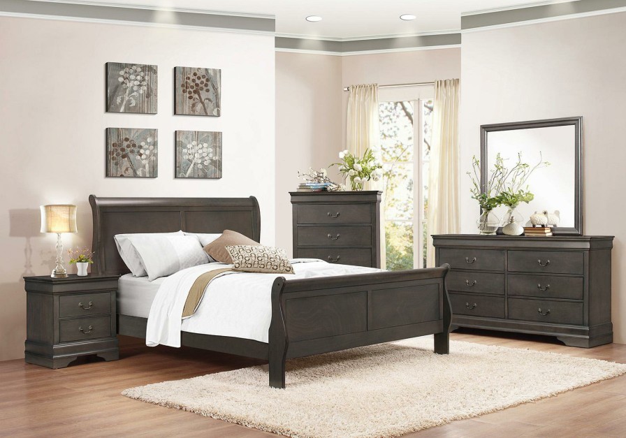 Bedroom Homelegance (Homerica East) | Homelegance Mayville 5 Drawer Chest In Gray 2147Sg-9