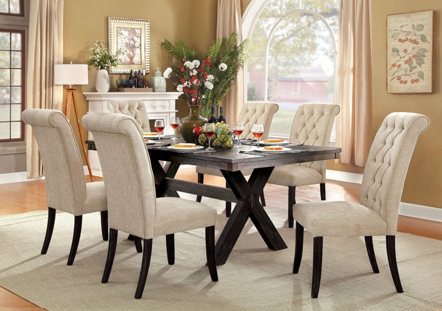 Dining Room FOA East | Xanthe 7 Pc. Dining Table Set