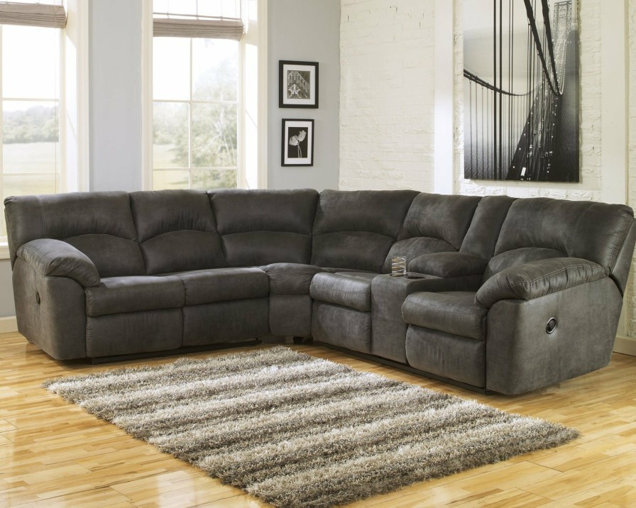 Living Room Ashley Furniture | Tambo Reclining Sectional