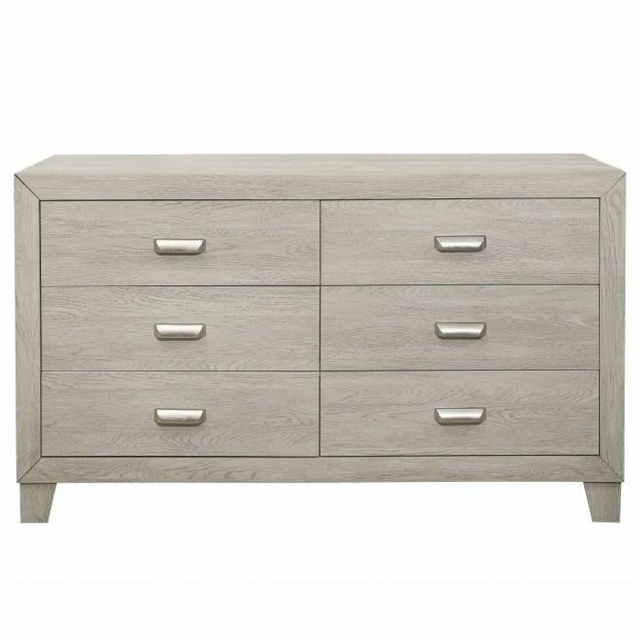 Bedroom Homelegance (Homerica East) | Homelegance Furniture Quinby 6 Drawer Dresser In Light Brown 1525-5