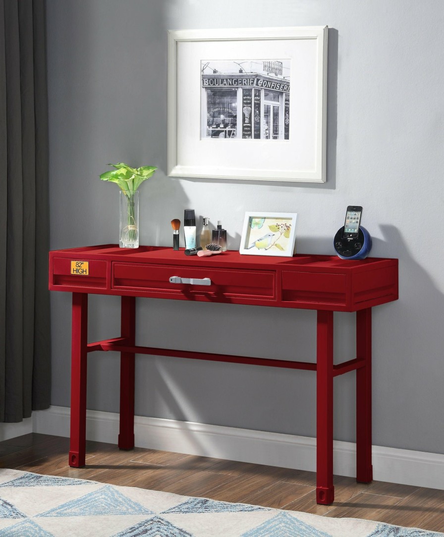 Bedroom ACME | Cargo Red Vanity Desk