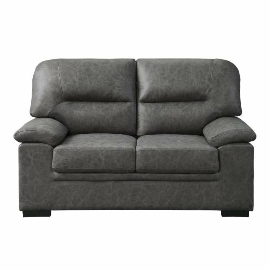 Living Room Homelegance (Homerica East) | Homelegance Furniture Michigan Loveseat In Dark Gray 9407Dg-2