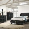 Bedroom Coaster Z2 Premium | Sandy Beach Black Queen Five Piece Bedroom Set