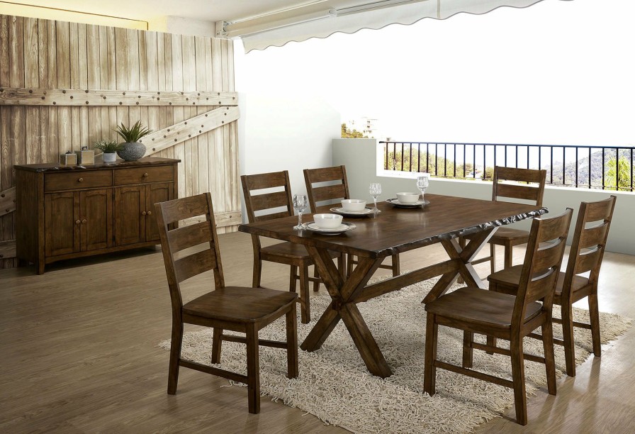 Dining Room FOA East | Woodworth 7 Pc. Dining Table Set