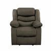 Living Room Homelegance (Homerica East) | Homelegance Furniture Discus Double Reclining Chair In Brown 9526Br-1