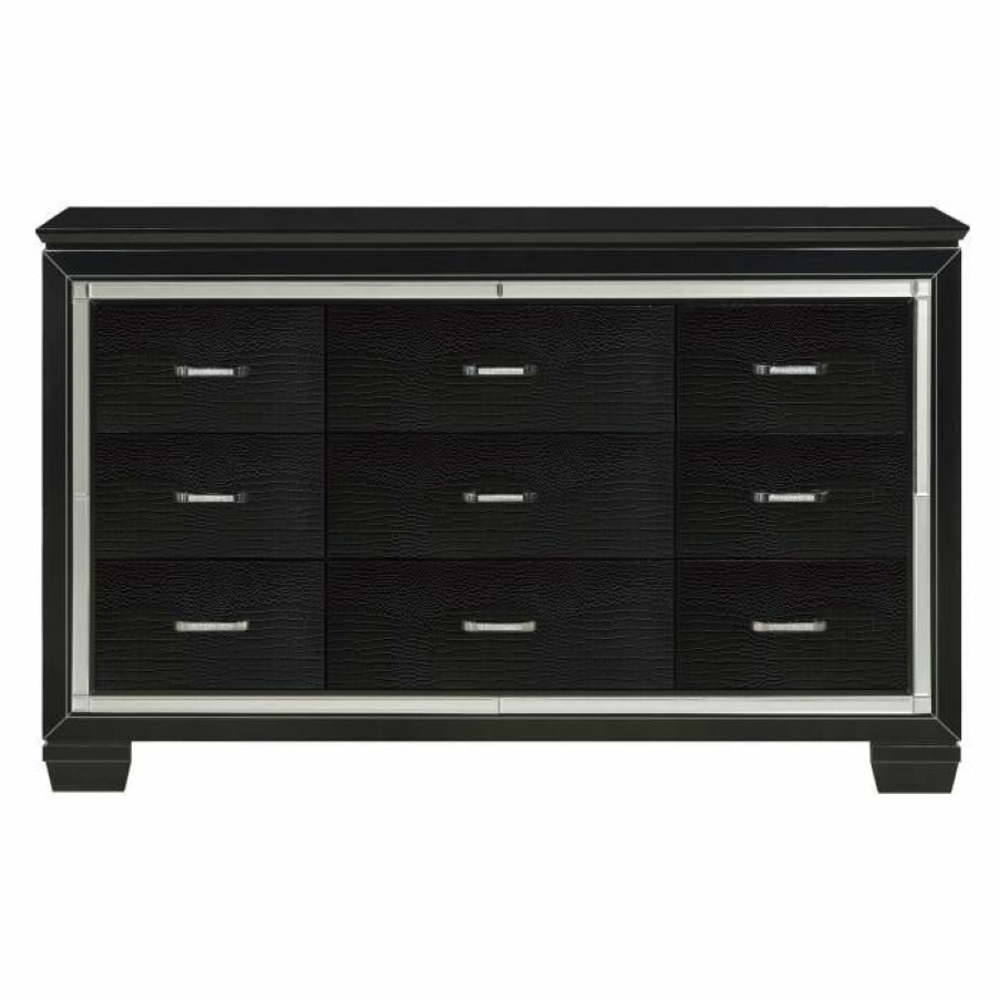 Bedroom Homelegance (Homerica East) | Homelegance Allura Dresser In Black 1916Bk-5