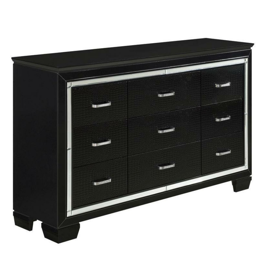 Bedroom Homelegance (Homerica East) | Homelegance Allura Dresser In Black 1916Bk-5