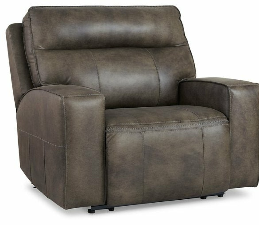 Living Room Ashley Furniture | Game Plan Oversized Power Recliner