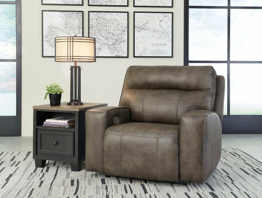 Living Room Ashley Furniture | Game Plan Oversized Power Recliner